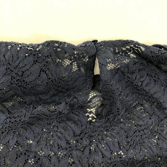 Banana Republic Blouse Women's XS Blue Lacey Regular Fit Size Extra Small XS - Picture 12 of 12